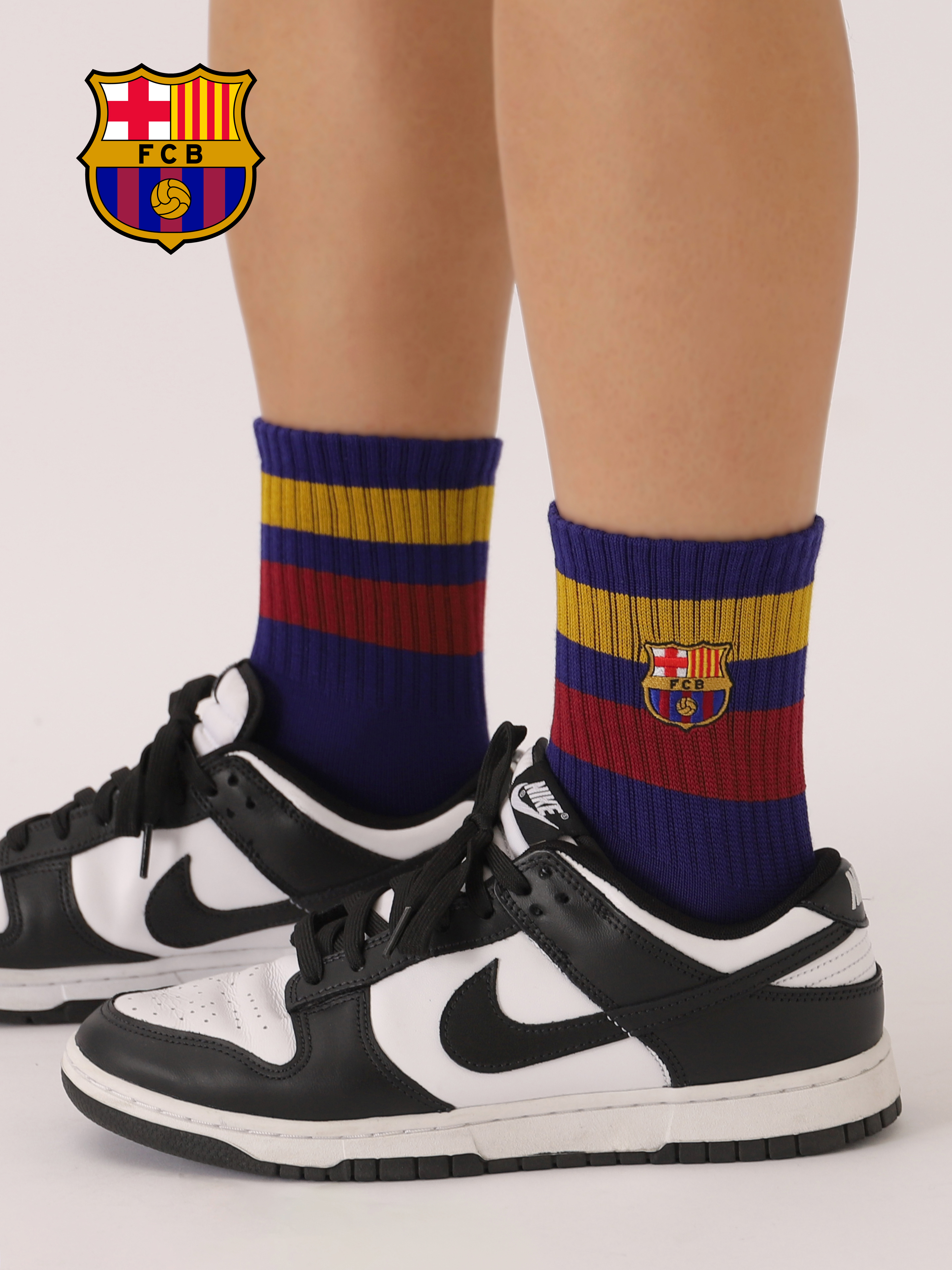 FC Barcelonaアメリブラインショートソックス ( 062131310 ) | 靴下屋