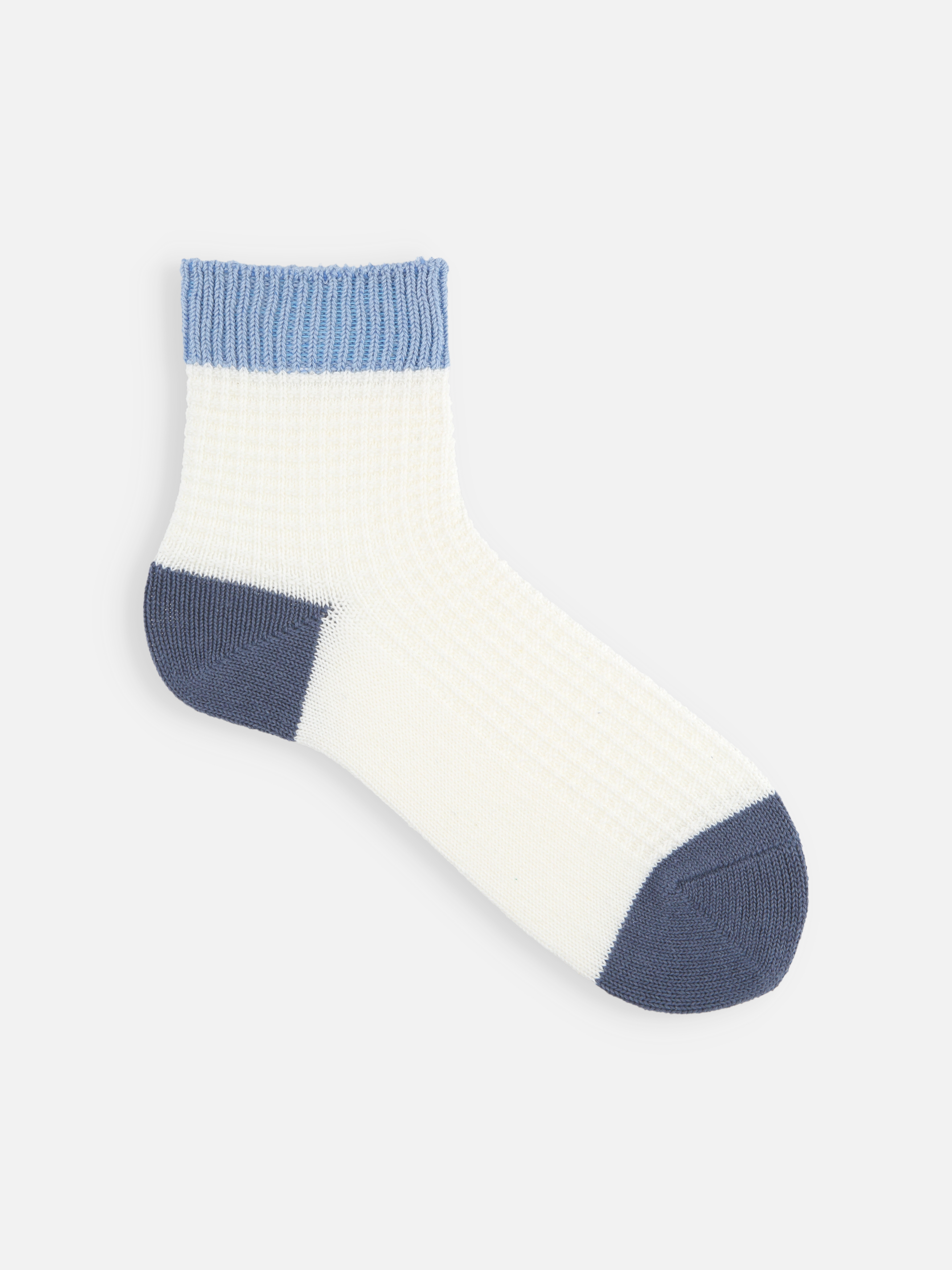 Tabio MEN】綿麻切替ワッフルショート丈ソックス ( 062131452