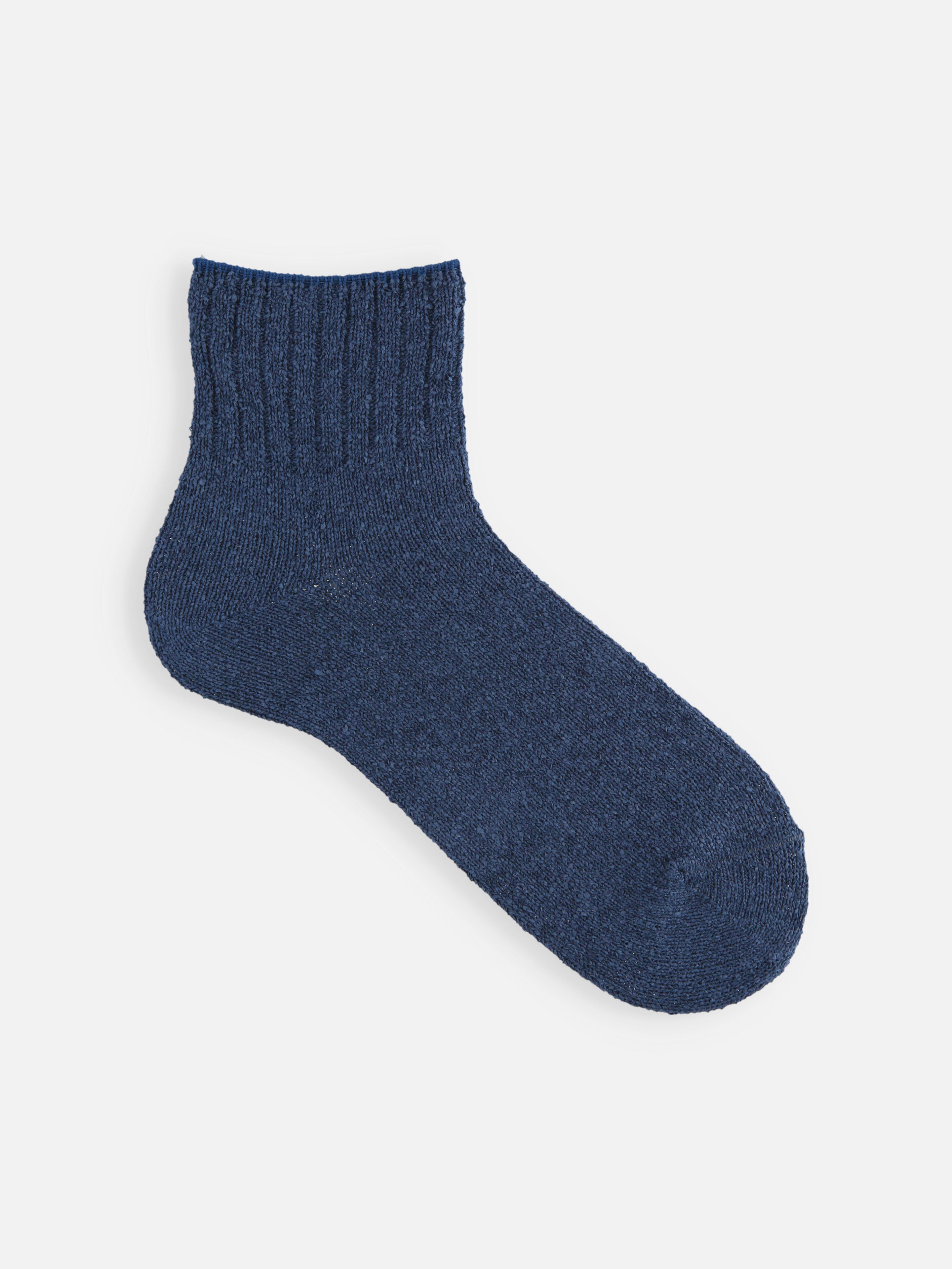 Tabio MEN】和紙ブークレリブベタショートソックス ( 062136621