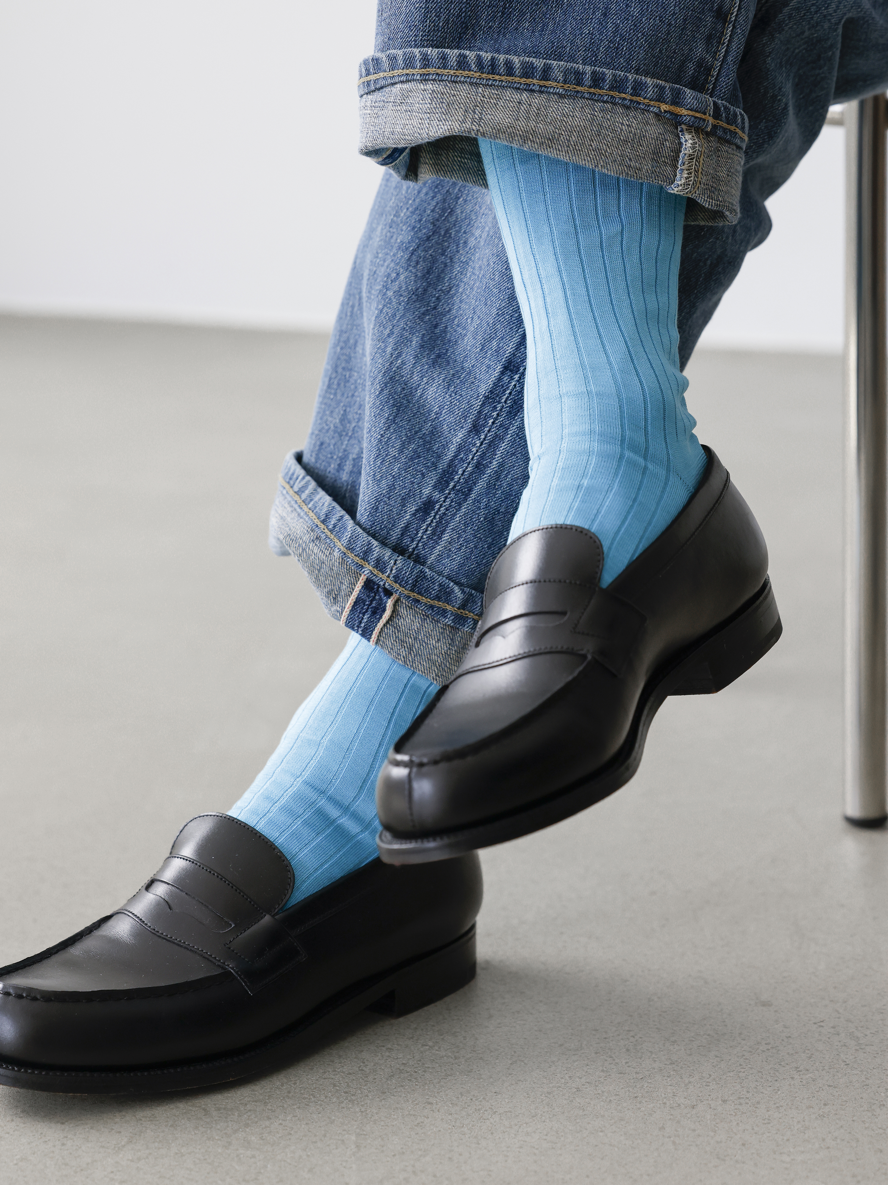 Tabio MEN】綿100％リブレギュラーソックス(25.0cm) ( 062142028