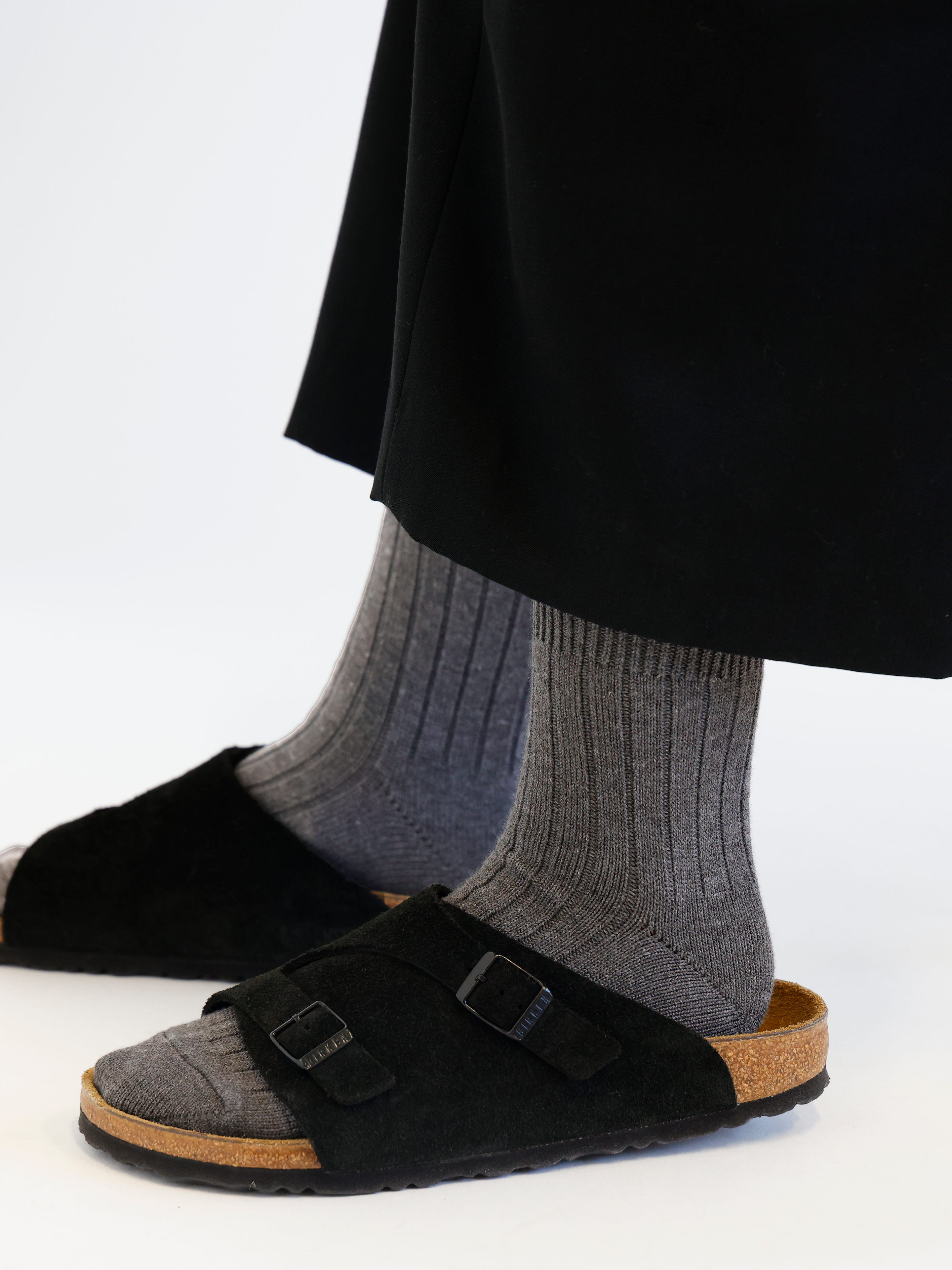 Tabio MEN】WEB限定/ローゲージ5×1リブショート丈ソックス ( 082130019