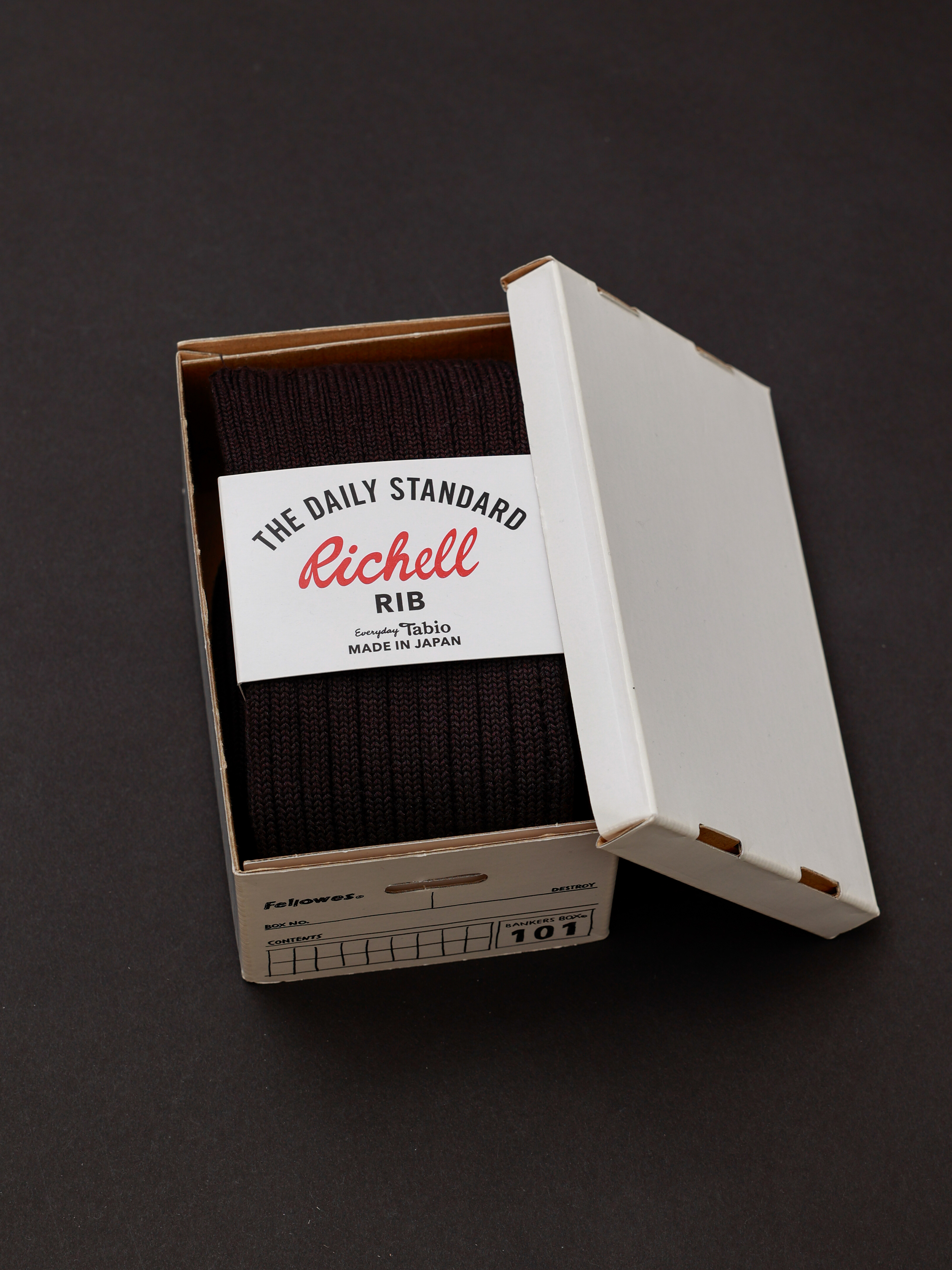 RICHELL RIB SET(BLACK) ( 980000725 ) | 靴下屋公式通販 Tabio